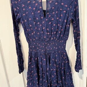 Kimchi Blue Navy Floral Blouse